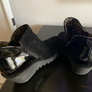 Fly London Black Suede Ankle Boots